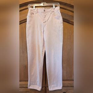 Gloria Vanderbilt Jeans Womens 4P Short Light Pink Straight Denim Cotton Spandex
